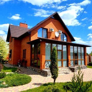 ДОМ (215м.кв).4 спальни.10 соток.Ландшафт.Баня 58000грн