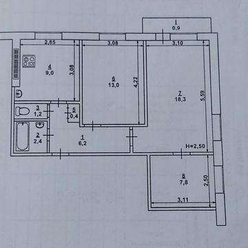 Продажа 3к квартиры под ремонт
