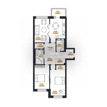 Продажа квартиры Киев 3к 112м2 La Manche Подольский Щекавицкая ул. ЖК Клубний будинок LA MANCHE