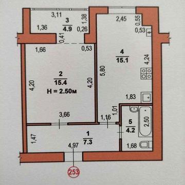 Продаж 1 кімнатної квартири (46.9 м. кв.) ЖК «Перший квартал» ЖК Перший квартал