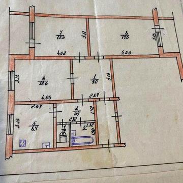 Продаж3-х-к квартири в центрі міста Городня , Чернігіська область.