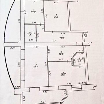 Продається велика квартира в Центрі міста. ЖК «Рівʼєра»