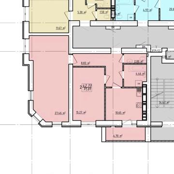 Продам 2к  в ЖК Левада 2, Центр, 72 м², документы, Є-Відновлення VW ЖК Левада 2