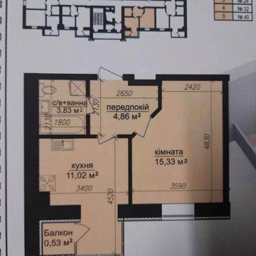 Продаж 1к квартири  у Гостомелі ЖК Покровський