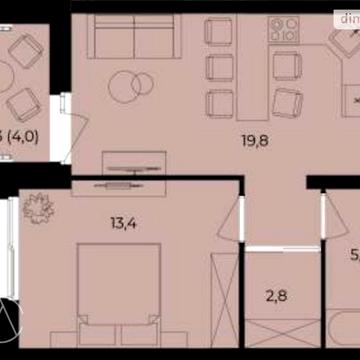 Продаж 1к Квартира Цегельний провулок ЖК Central Park Vinnytsia