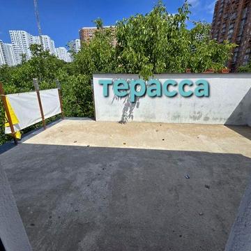 Терасса под мини бассейн. красный кирпич