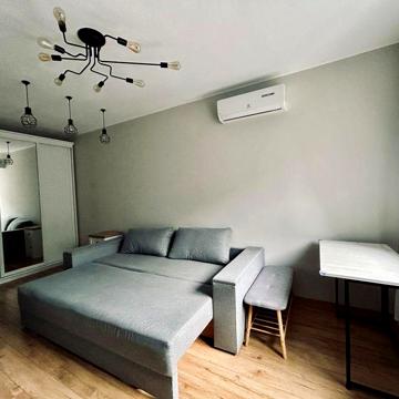 Оренда видової квартири 45m² євродвушка  є ГАЗ  р-н Феофанія ЖК КАЗКА
