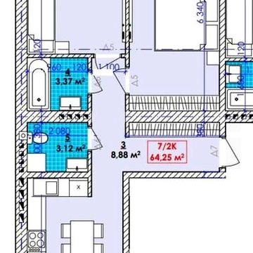 Продається 2 кім квартира по вул.Довбуша(Чукалівка) ЖК Акварель