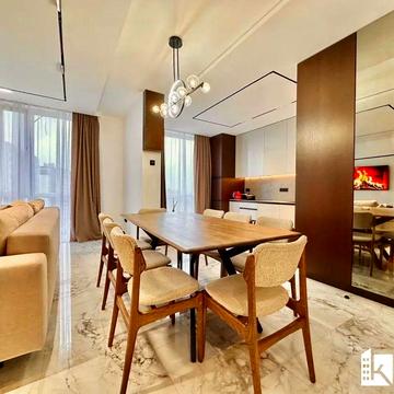 Стильна 3кім квартира з дизайнерським ремонтом, меблі та техніка, 92м2 ЖК Шоколад