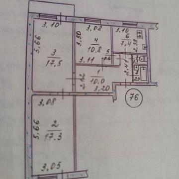 Продам 3-х ком.кв. 1/9