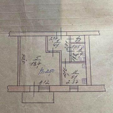 Продаж однокімнатна квартира Попова