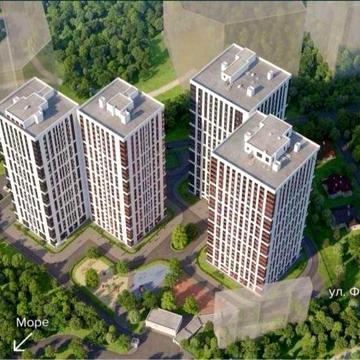 Квартира 35,8 кв. м, 5 минут пешком от моря ЖК Sea View
