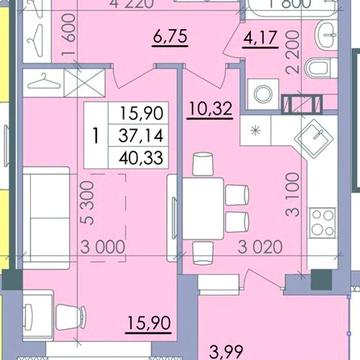ТОП ЦІНА - 41м² ЖК Пелюстковий Поверх 6/9 ЖК Пелюстковий