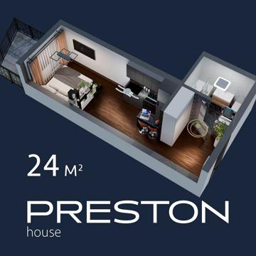 Смарт квартира Київ, Квартира з балконом, Квартира в новобудові ЖК Preston House