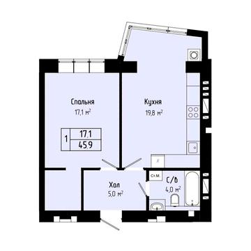 Продаж 1к Квартира Панаса Мирного вулиця ЖК Перлина Проскурова 3