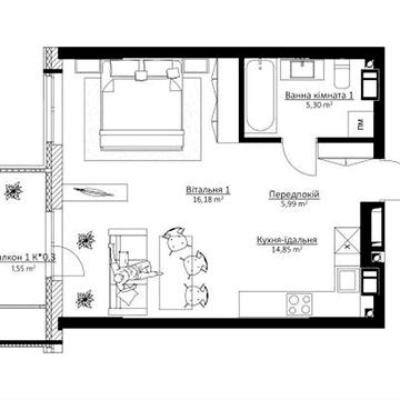 Терміновий продаж по переуступці в ЖК бізнес-класу Boston на Почайній ЖК BOSTON Creative House