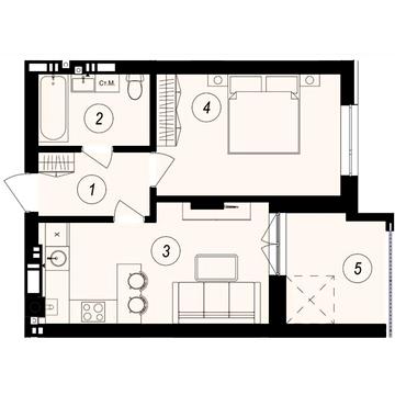 Продаж 1к Квартира Тлехаса вулиця ЖК GARDEN CITY