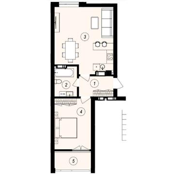 Продаж 1к Квартира Тлехаса вулиця ЖК GARDEN CITY
