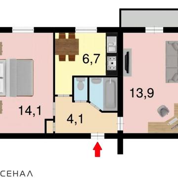 Оренда двокімнатної квартири вул. Леоніда Жаботинського, 4а