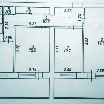 3 кімнатна квартира від власника