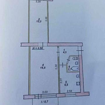 Продається двохкімнатна квартира по вул Соборності, р-н Восход. ЖК ОСББ