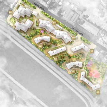 Продажа 2-х комнатной на Краснова ЖК 66 Жемчужина