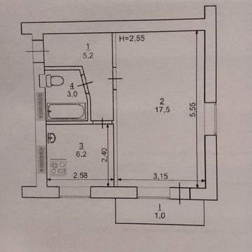 Квартира 1-комнатная 173 кв-л