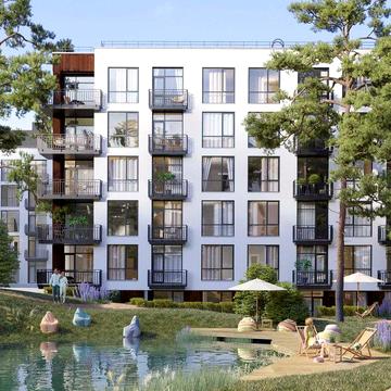 Продаж 2-к квартири біля озера в Брюховичах, площа: 54.9 м² ЖК Грінвуд-2