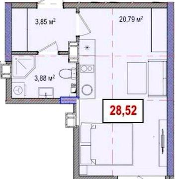Продається  Смарт квартира 28,52 м2 від забудовника Києва Теремки 2! ЖК LIBERTY PARK