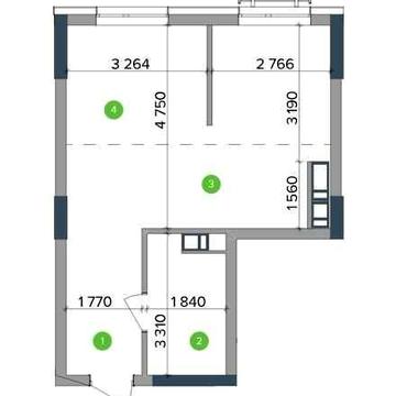 1к квартира в Метрополісі | 13 поверх | 40 м² | ВІД ЗАБУДОВНИКА ЖК METROPOLIS