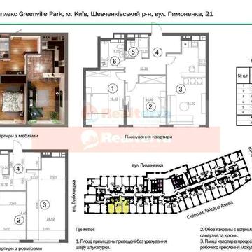 Продам 2к , ЖК Greenville Park , ул. Пимоненко 19. ЖК Greenville Park