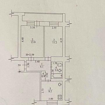 Продаж 2 кімнатноі квартири