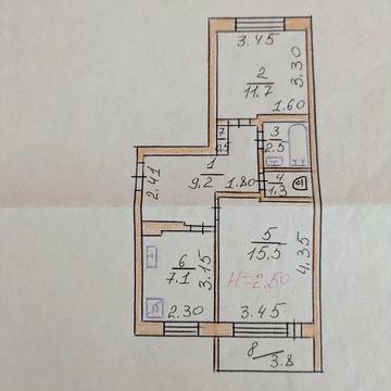 Продам 2 кім. квартира 3мкр.