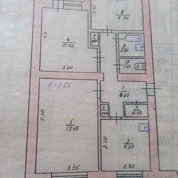 Продам 3-х кім. квартиру, 1-й поверх з зручним розташуванням. Фрегат