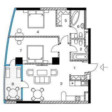 ЖК Taryan Towers, 3 вежа, Продається 2к.квартира, Патрісія Лумумби, 12 ЖК Тaryan Towers