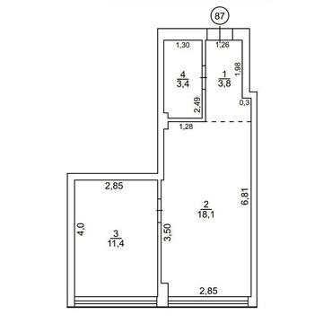 Продаж 1к Квартира Паризької Комуни вулиця ЖК Апарт-комплекс Тиса Renovation