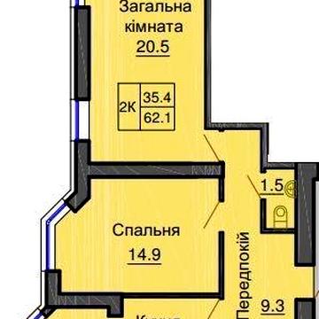 2 к. квартира ЖК Софія Резиденс від Мартинова! ЖК Софія Резиденція