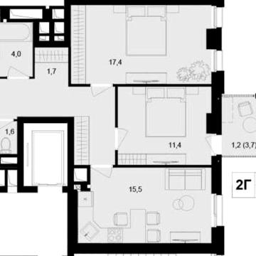 Продам простору 2-кімнатну квартиру в новобудові ЖК Central Park ЖК Central Park