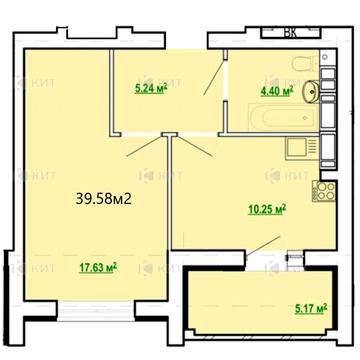 1к.40м2, Салтівка (Салтовка, ЖК Птичка, м. Академика Павлова) 129546