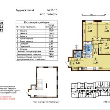 Власник. Продаж 3-к квартири Варшавський 3, будинок 10.10 ЖК Варшавський 3
