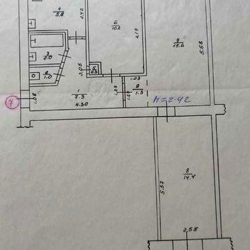Трехкомнатная квартира в Конотопе