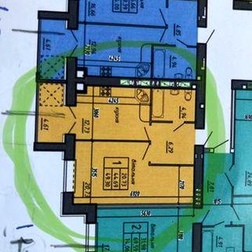 Продаж квартири 49.30м2 гарна локація ЖК Нові Байківці