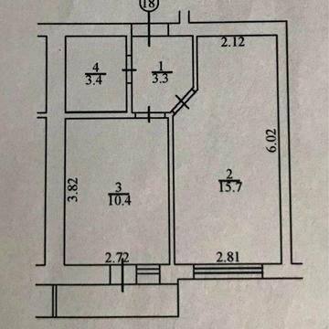 НАЙДЕШЕВША 1к квартира у заселеному будинку! Газ є.Без комісії!