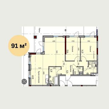 Пространство на дачной 3к квартира 91м²у моря с патио, от собственника ЖК Простраство на дачній