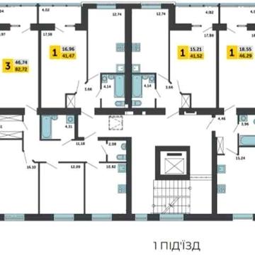 3КІМ КВАРТИРА у новобудові ЖК Парковий квартал