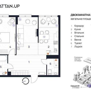Продаж зданої 2к квартири в ЖК Біля міського озера ЖК Manhattan AP