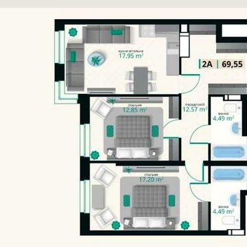Продажа видовой квартиры 3к ЖК Edeldorf Hills Печерск 70м2 ЖК Edeldorf Hills