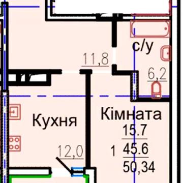 ЖК АВИАЦИОННЫЙ продам 1-комн квартиру  50м2  MV ЖК АВИАЦИОННЫЙ