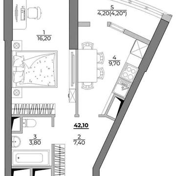 Продаж 1к Квартира Фонтанська дорога ЖК Aqua Marine