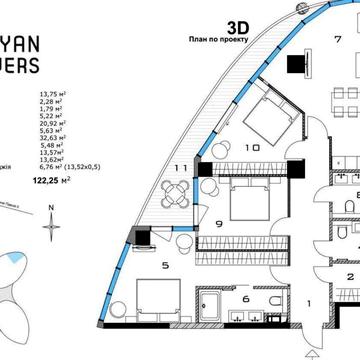 Жк Taryan Towers 123м 2 Вежа  Тарьян Товерс Лумумби Іоана Павла без % ЖК Taryan Towers